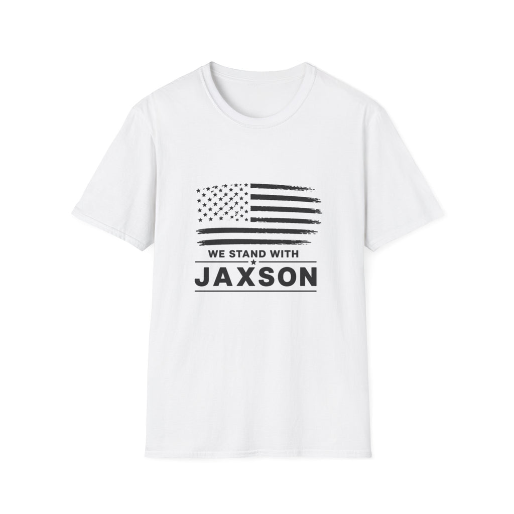 We Stand With Jaxson T-Shirt — American Flag Support Tee