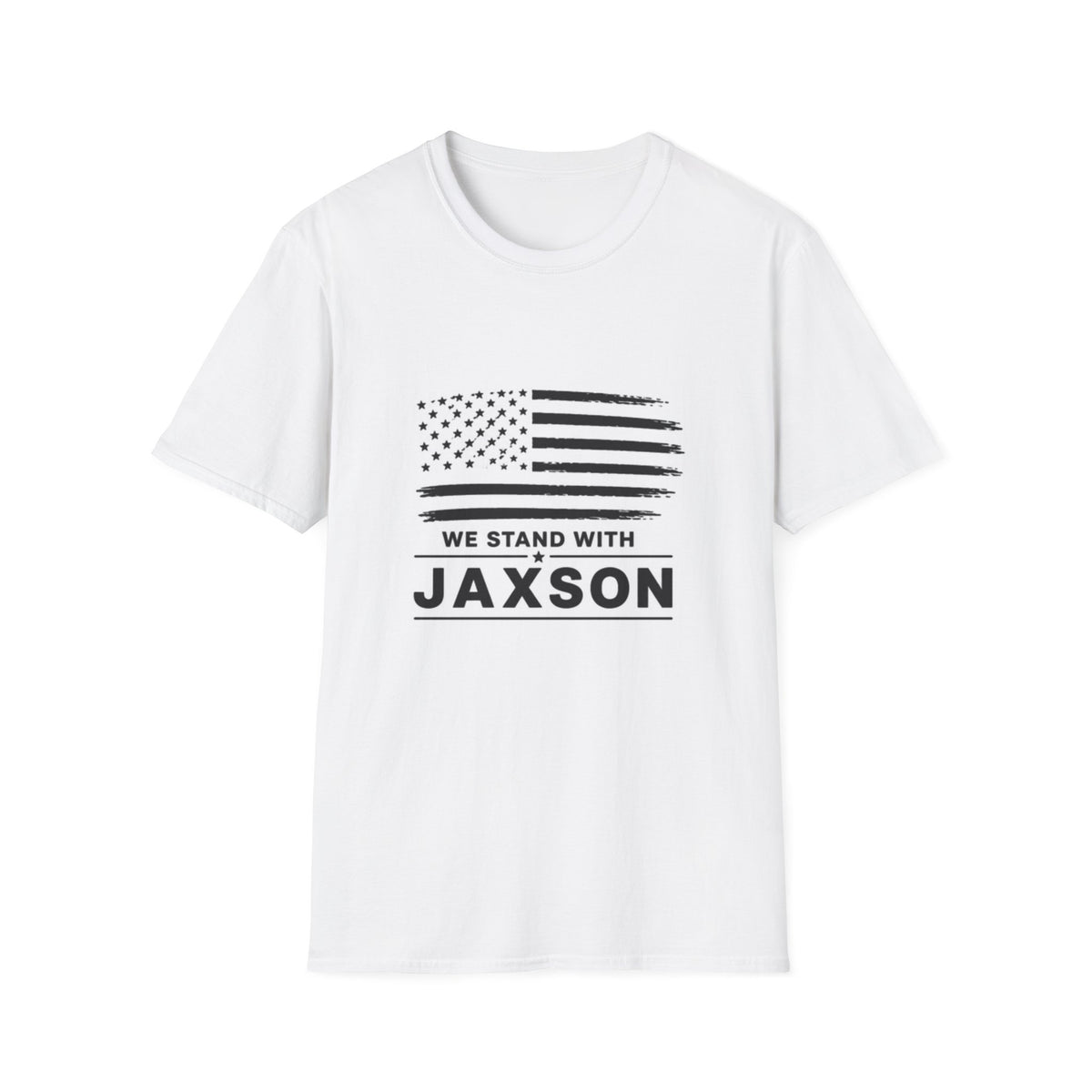 We Stand With Jaxson T-Shirt — American Flag Support Tee
